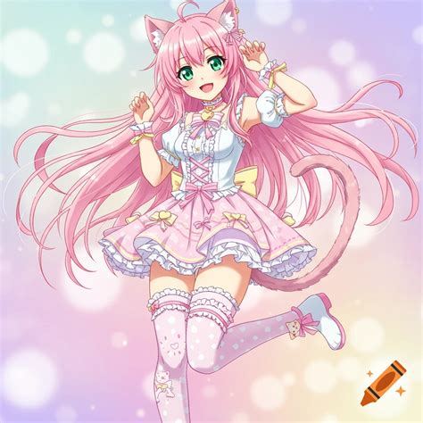 Pink Girl Cat Littlest Pet Shop LPS Crouching Cat 1628 Rare LPS Figure