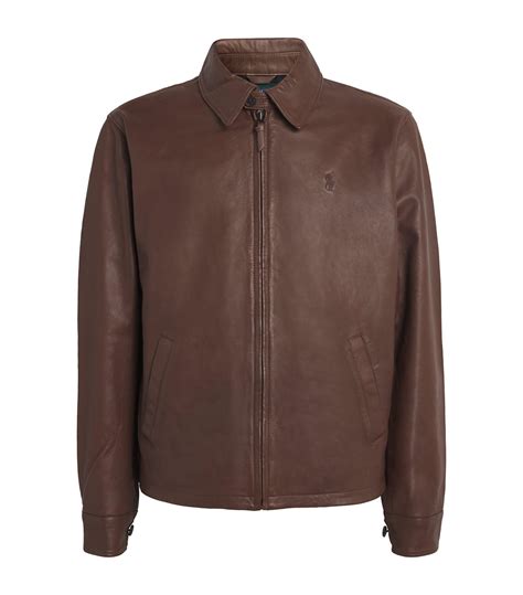 Polo Ralph Lauren Lambskin Windbreaker Leather Jacket in Brown for Men ...