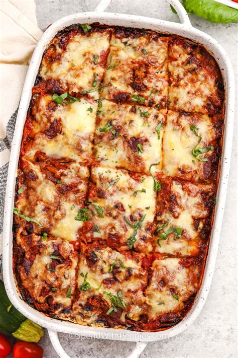 Zucchini Lasagna - Spend With Pennies