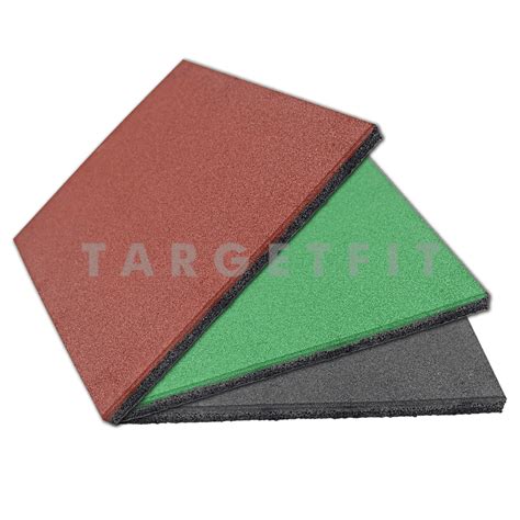 Rubber Flooring 2 cm Karpet Outdoor atau Indoor Import Black - Targetfit