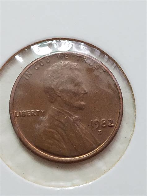 1982 D Lincoln Penny Off Center - For Sale, Buy Now Online - Item #769956