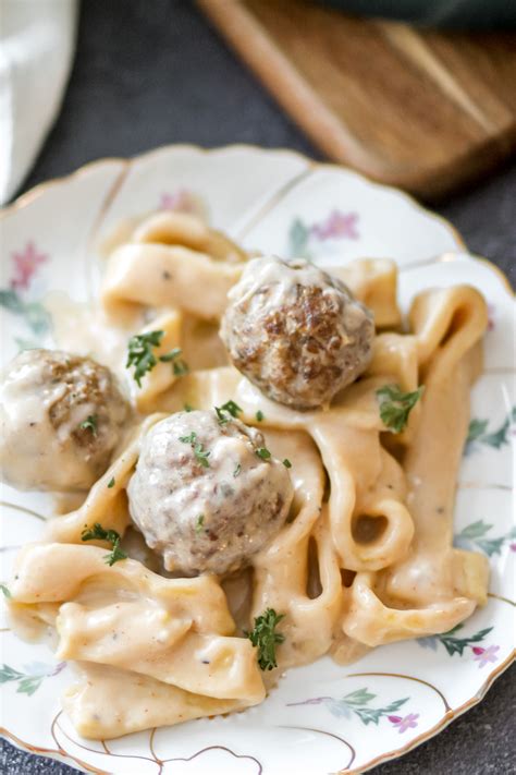 One Pan Swedish Meatballs - Genuinely Jana