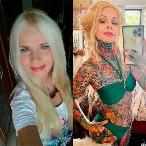 Mulher de 56 anos com 90% do corpo tatuado mostra o antes e depois - ISTOÉ Independente