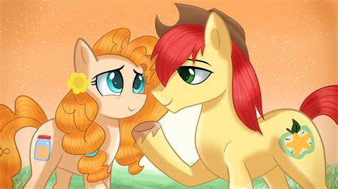 bright mac and pear butter drawn by mlp-firefox5013 - Bronibooru