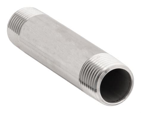 316 Stainless Steel, 3/4 in Nominal Pipe Size, Nipple - 1XAD3|T6BNE05 ...