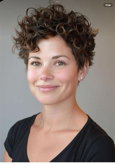 Pin by Cynthia Selzer on make up | Curly pixie haircuts, Short layered ...
