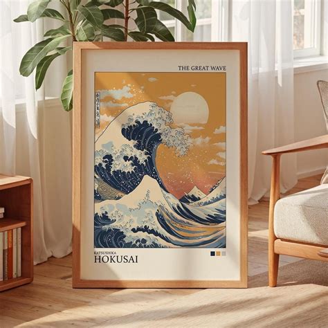 The Great Wave Hokusai Poster, Japanese Wall Art, Hokusai Print, Japan ...
