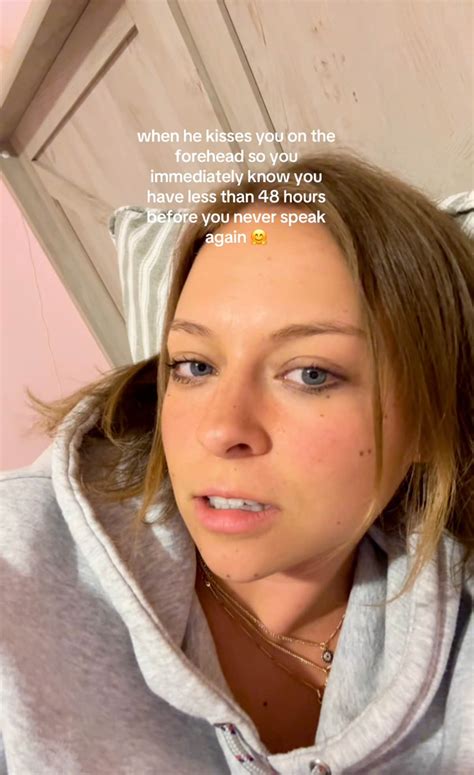 Women warn about the "forehead kiss of doom and despair"—the kiss you ...