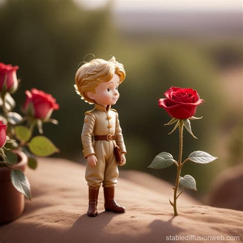 the little prince from antoine saint exuperys story with black hair ...