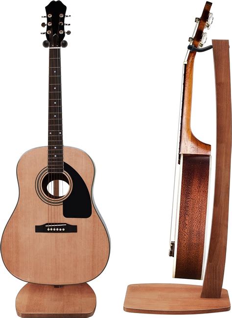 Amazon.com: Wenqik Wood Electric Guitar Stand Solid Wooden Acoustic ...