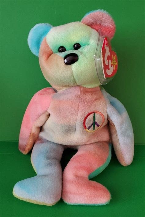 Rare Peace Bear Beanie Baby, 1996, Original Owner. - Etsy