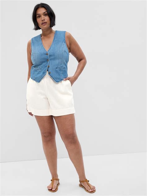 Linen-Blend Pull-On Shorts | Gap