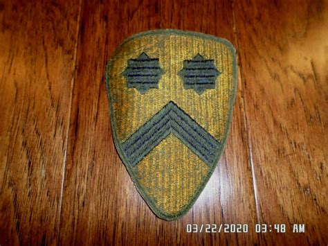 GENUINE WWII U.S MILITARY 2nd CAVALRY GREENBACK PATCH SECOND CAVALRY D ...