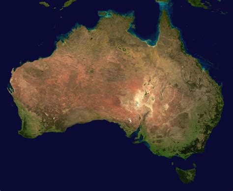 Large detailed satellite map of Australia. Australia large detailed satellite map | Vidiani.com ...