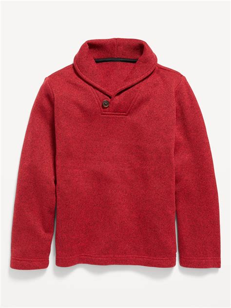 Shawl-Collar Sweater-Fleece Pullover for Boys | Old Navy