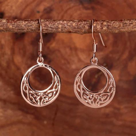 Gold Vermeil Celtic Infinity Knot Earrings (pair) - Royal Mile Silver