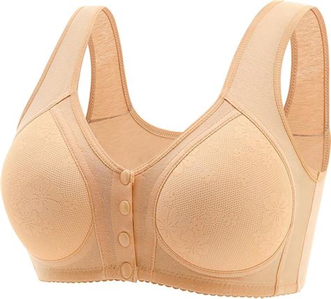 eguiwyn Bras for Older Women,Sexy Front Buckle Bra for Elderly ...