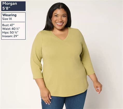 Denim & Co. Essentials Heavenly Jersey 3-Pack 3/4 Sleeve Tops - QVC.com