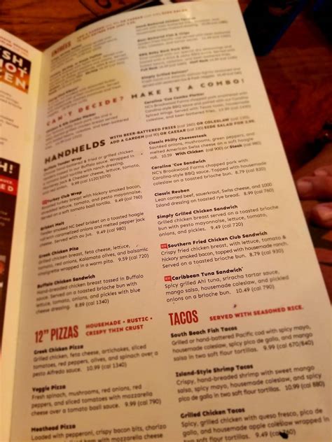 Menu at Carolina Ale House - Doral pub & bar, Doral, NW 36th St