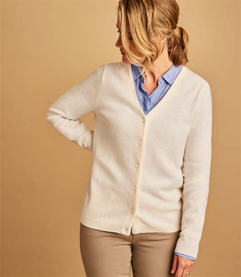 Womens Cream Cashmere Cardigan at Lawrence Henry blog