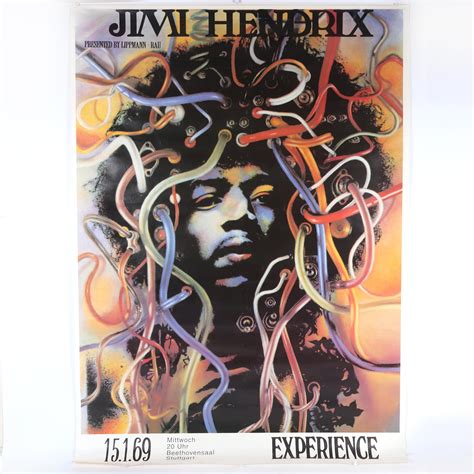 Lot - Vintage Jimi Hendrix 1969 Retail Concert Poster