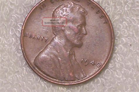 1940 @ Lincoln Wheat Penny