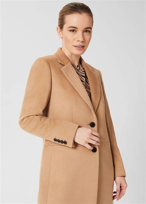 Womens Camel Wool Coat