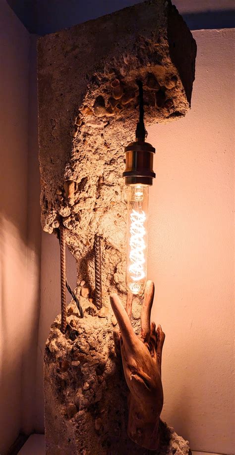 Concrete Floor Lamp - Etsy