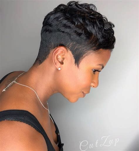 tapered pixie cut black hair - rockwellhairstyles
