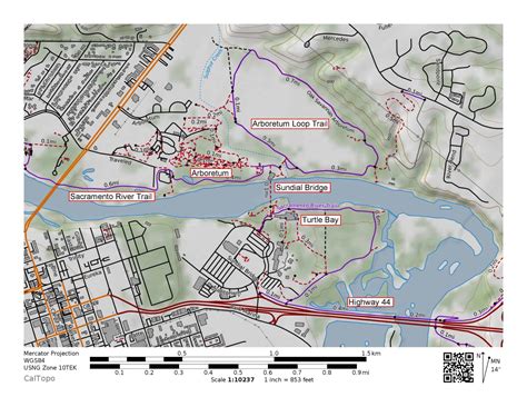 Walking Redding's Turtle Bay Trails: Arboretum Loop from Sundial Bridge ...