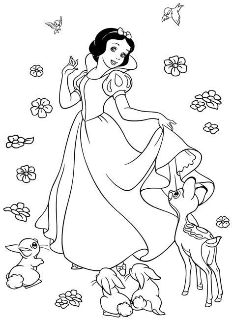 New Snow White Coloring Pages