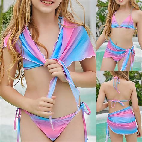 Bathing Suits for Girls Girls Swimsuit with Shorts Girls' Two-Piece ...