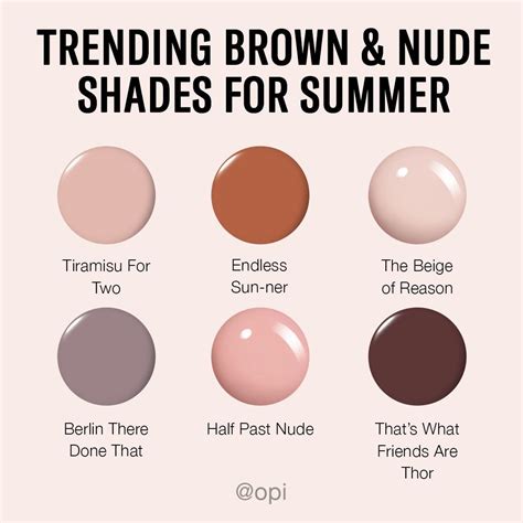 OPI on Instagram: “All the brown and neutrals you'll want to get for all your vacations and ...