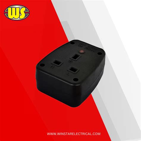 13A RUBBER TYPE SWITCH SOCKET (HEAVY DUTY ANTI BREAK) AC UK Power Cord ...