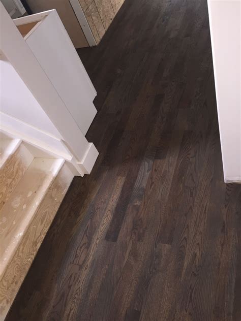 Ebony, Weathered Oak, and Classic Gray Wood Floor Stain Mix
