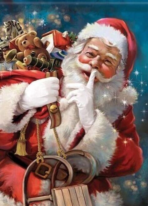 Santa Claus 5D DIY Diamond Painting Kit Full Drill Stick To Paint ...