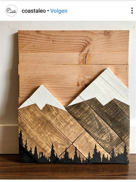 Mountain Wood Wall Art