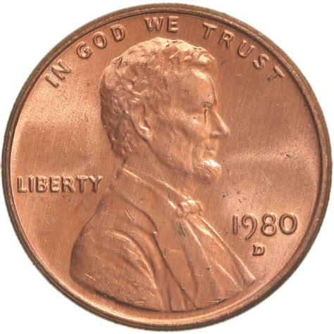 1980 Penny Error List & Value