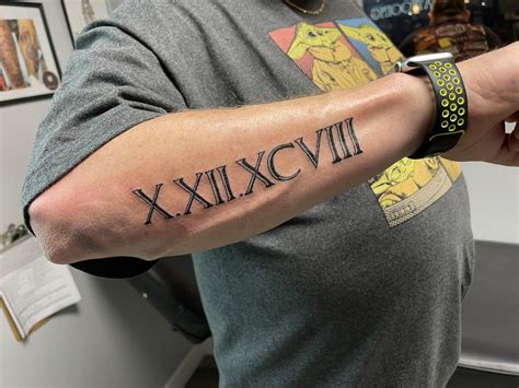 Roman Numeral Tattoos Font