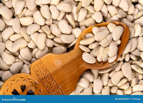 Large Lima Beans Background and Texture Stock Image - Image of butter ...