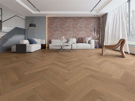 iDesign Herringbone Flooring - Natural Oak Patterns