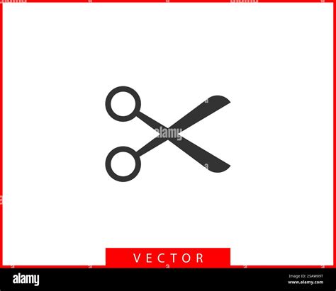 Scissor icon. Scissors vector design element or logo template. Black ...
