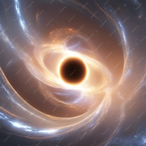 Иллюстрируйте концепцию белой дыры, теоретического небесного объекта ...