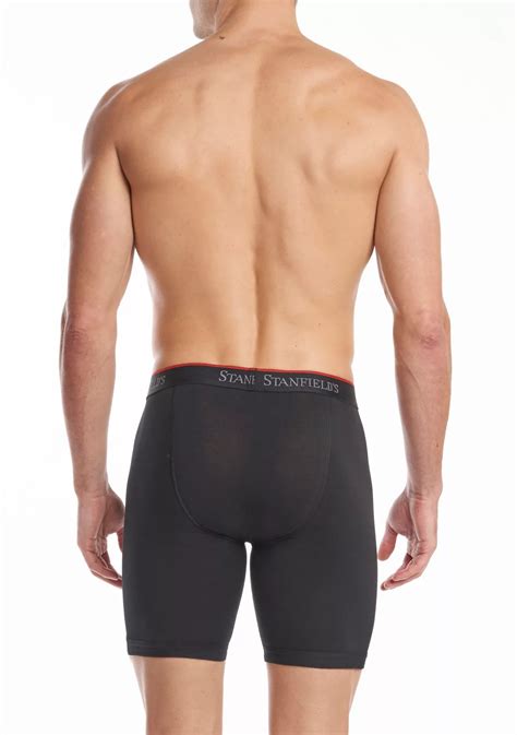 Stanfield's Cotton Stretch Long Boxer Brief Underwear-2 Pack | Belk