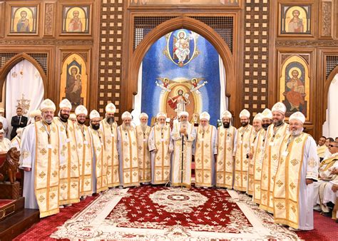 H.H. Pope Tawadros II Prays the Golden Jubilee Liturgy of the Laying of ...