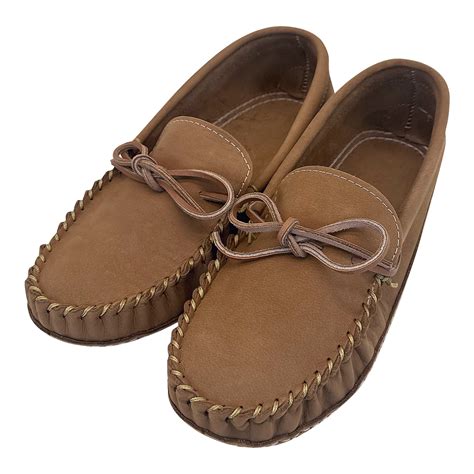 Mens Unlined Genuine Leather Wide Fitting Soft Sole Earthing Moccasins ...