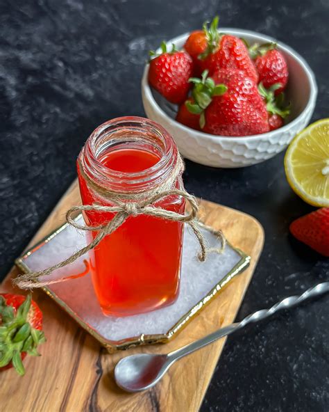Quick & Easy Homemade Strawberry Simple Syrup Recipe