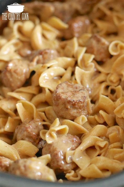 Crock Pot Swedish Meatballs, sauce and cooked egg noodles | Recipes ...