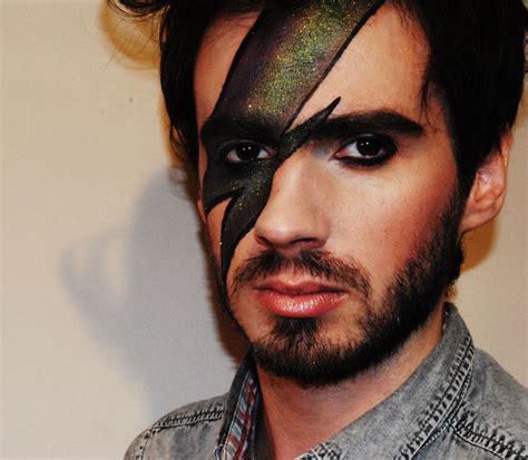 David Bowie Make Up Tutorial | Punk makeup, Rock makeup, 70s punk makeup