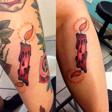 Candle Burning At Both Ends Tattoo